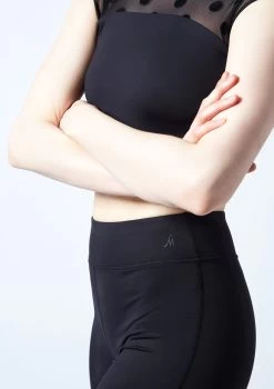 Move Dance Dixie Footless Legging 8 Move Dance Dixie Footless Legging -Dance Costumes mop0633 black close up front 1 15731.1694685534