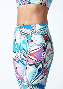 Move Dance Venus High Waisted Leggings - Marble -Dance Costumes mop0908 mar close up front 1 47086.1678884559