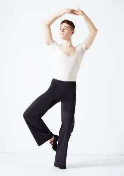 Move Dance Mens Jazz Pants 6 Move Dance Mens Jazz Pants -Dance Costumes mop1000 black front 2 47206.1678884565