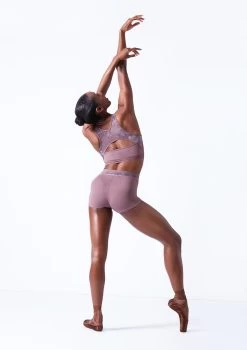 Move Dance Lotus Dance Shorts 12 Move Dance Lotus Dance Shorts -Dance Costumes mor0643 orchid pink back 93770.1683070395