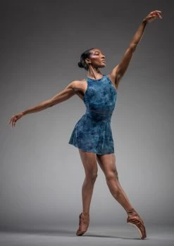 Move Dance Lourdes Hipster Mesh Skirt -Dance Costumes mor0645 dark blue front 4 16977.1690548971