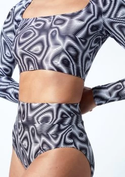 Move Dance Luna High Waisted Brief - Dimensions -Dance Costumes mor0906 dim close up front 1t 26982.1686177945