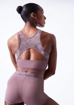 Move Dance Sovanna Crop Top -Dance Costumes mos0601 orchid pink close up back 05730.1683070427