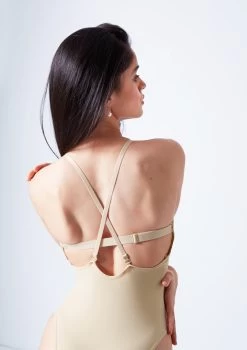 Move Dance Serena Seamless Bodysuit 32 Move Dance Serena Seamless Bodysuit -Dance Costumes moz0510 sand close up back 2edit 60746.1690413293