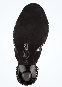 Port Dance Mara Dance Shoe 2.8" -Dance Costumes pd508mara blkwht bottom 1 79258.1678885245
