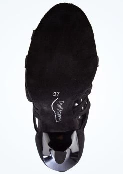 Port Dance Ana Dance Shoe 2.8" 8 Port Dance Ana Dance Shoe 2.8" -Dance Costumes pd804 blk bottom 1 52805.1678885255