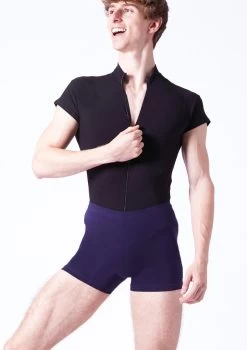 Wear Moi Condor Mens Zip Leotard -Dance Costumes wmcondor black front t 15665.1698103278