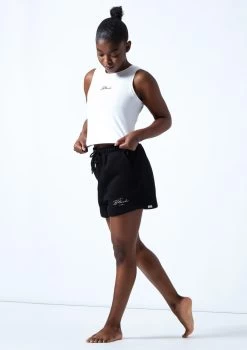 Bloch Tonal Crop Tank Top -Dance Costumes zlw5111 white front 1 92195.1678926342